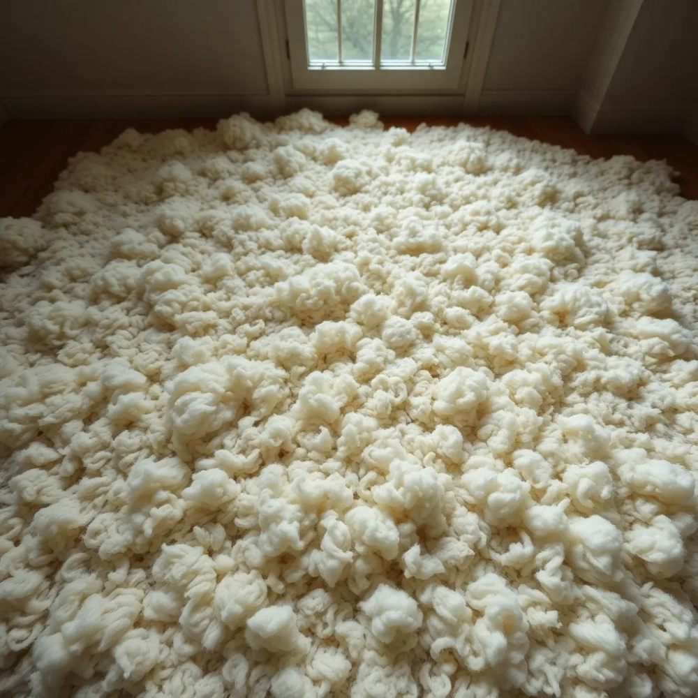 Wełna na podłogę 10 cm