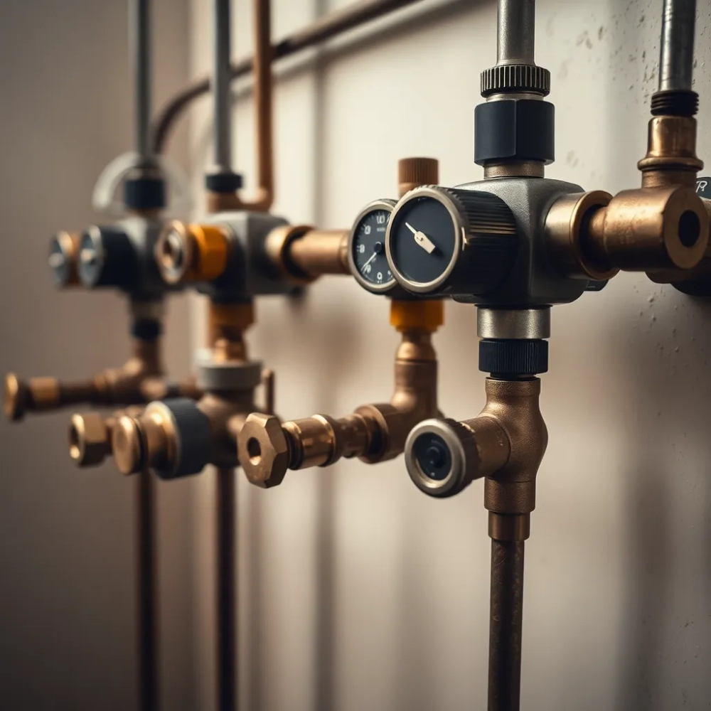 Zawory centralnego ogrzewania w bloku